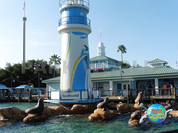 L'ingresso del parco SeaWorld Orlando 